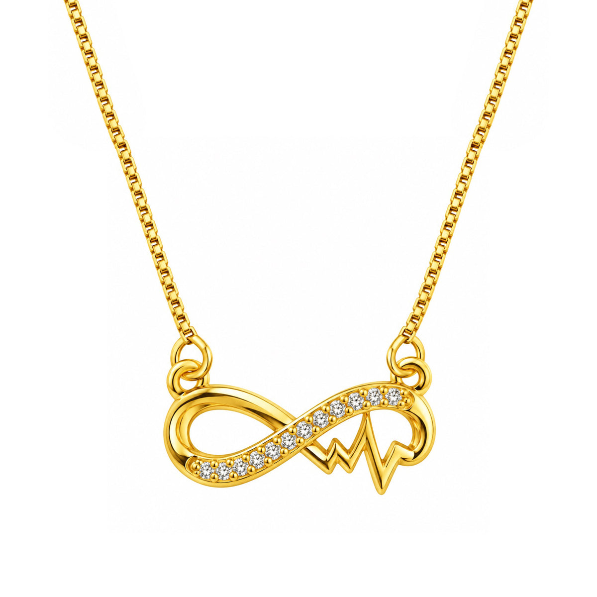 Gold Plated AD Pendant for Women