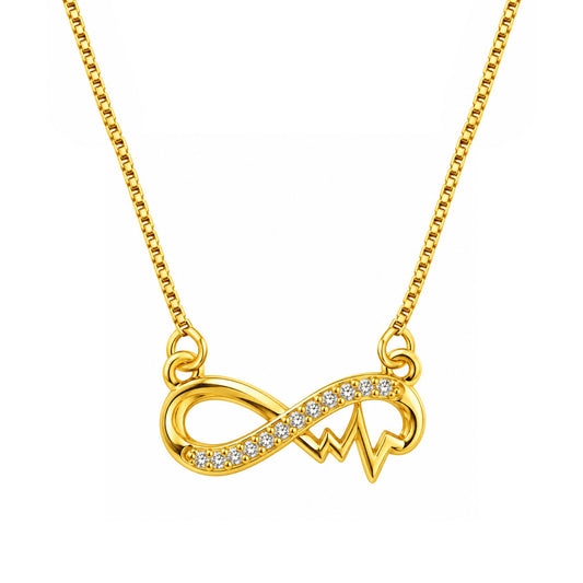 Gold Plated AD Pendant for Women