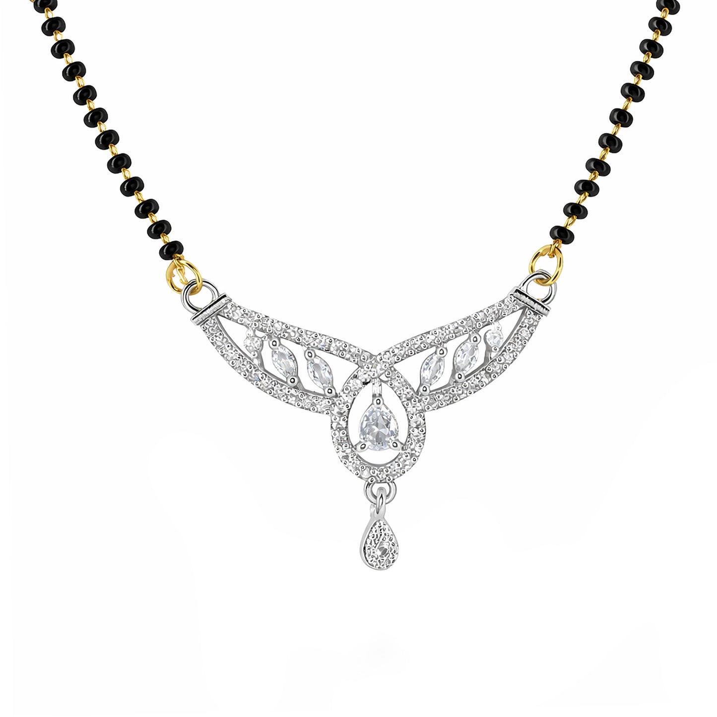 Silver Plated AD Mangalsutra for Women
