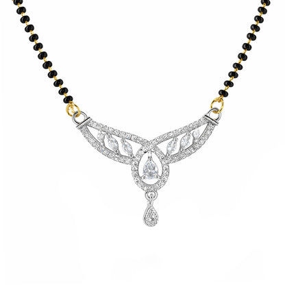 Silver Plated AD Mangalsutra for Women