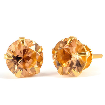Amber AD Stud Earrings for Women