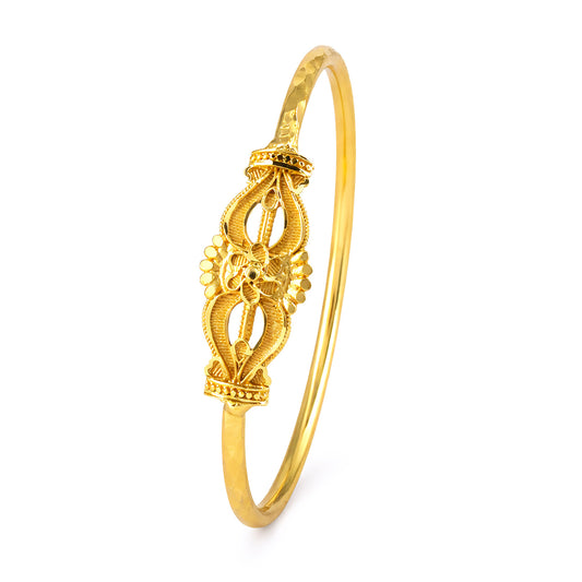 Gold Plated Temple Bangle Bracelet for Women