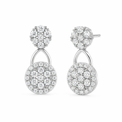 Silver Plated AD Studs Earring for Women