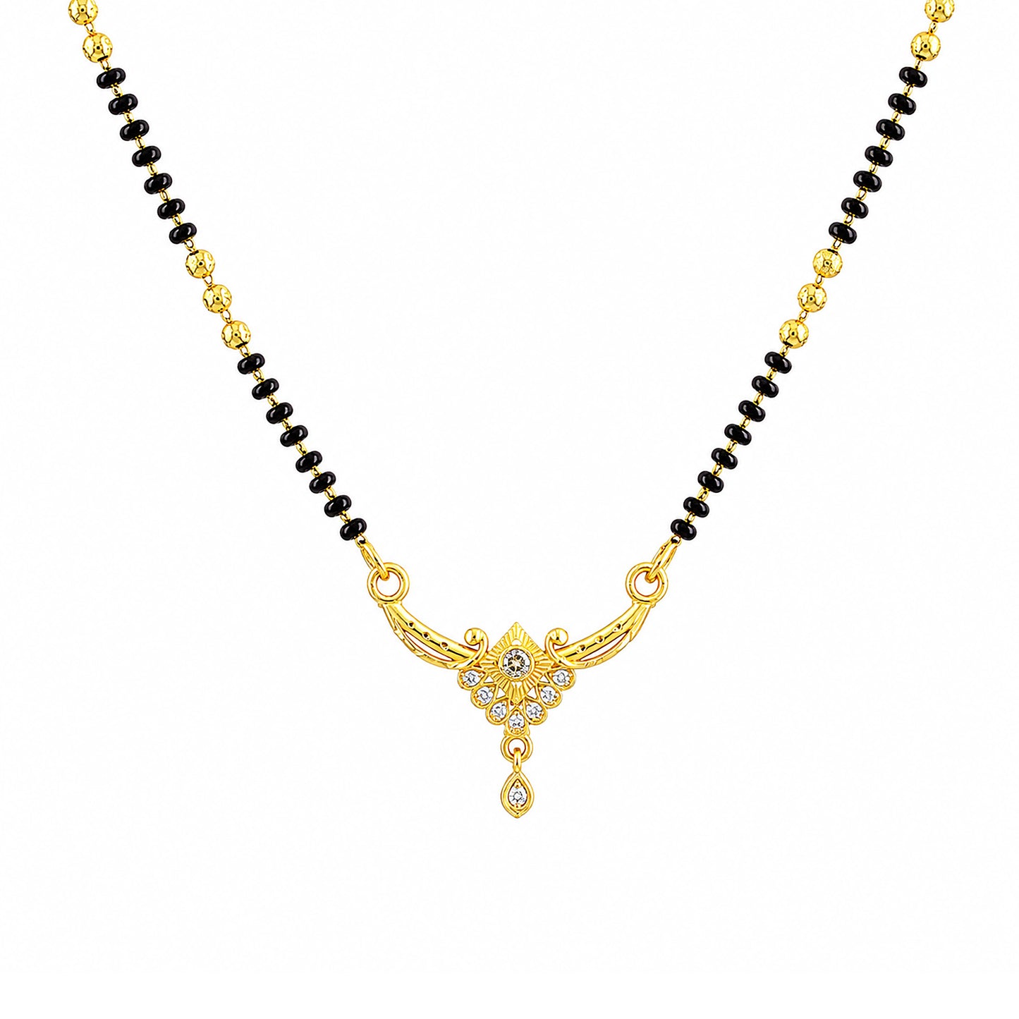 Gold Anti Tarnish AD Mangalsutra for Women