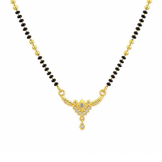 Gold Anti Tarnish AD Mangalsutra for Women