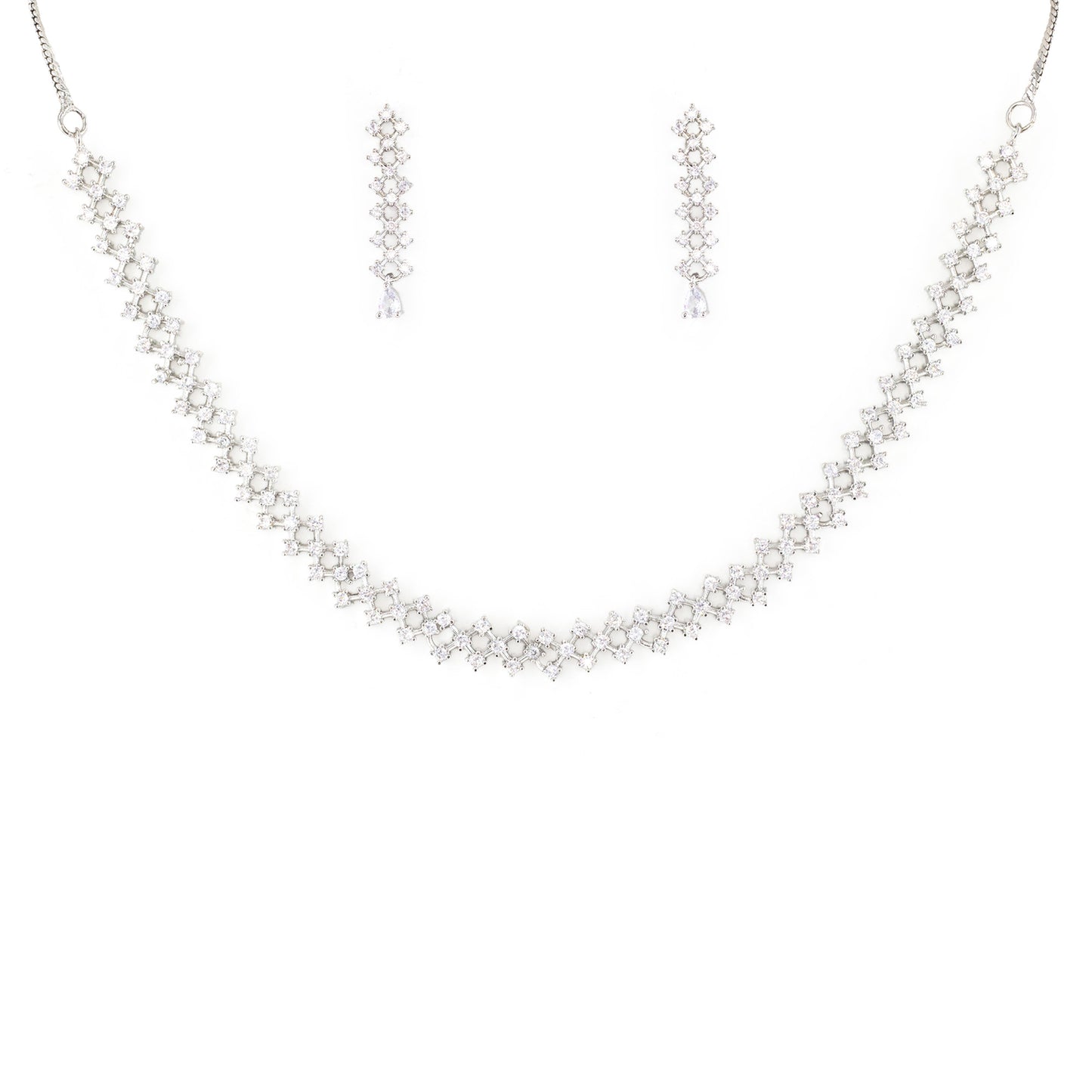 Silver Plated Minimal Jewellery Set for Women
