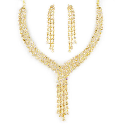 Gold Plated AD Studded Designer Jewellery Set for Women