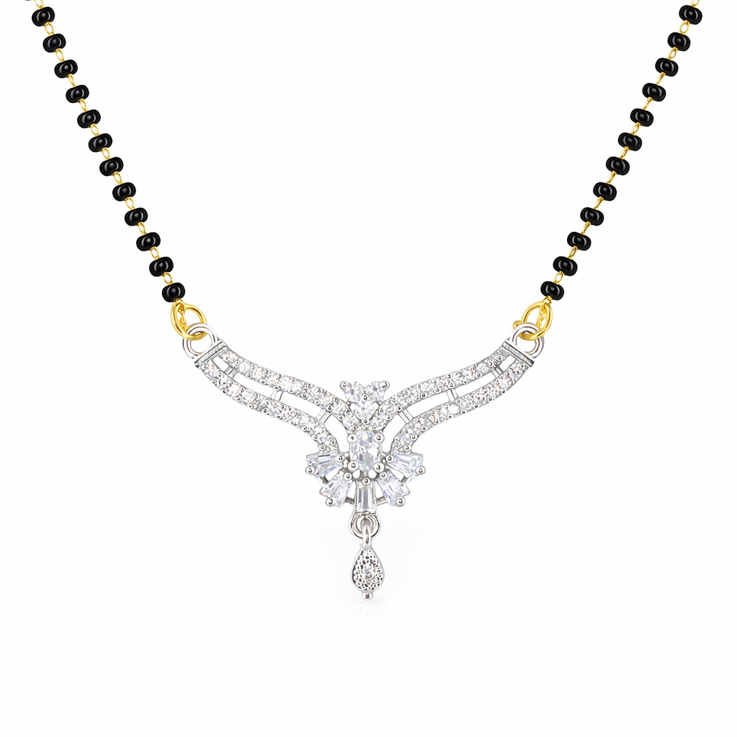 Silver Plated AD Mangalsutra for Women