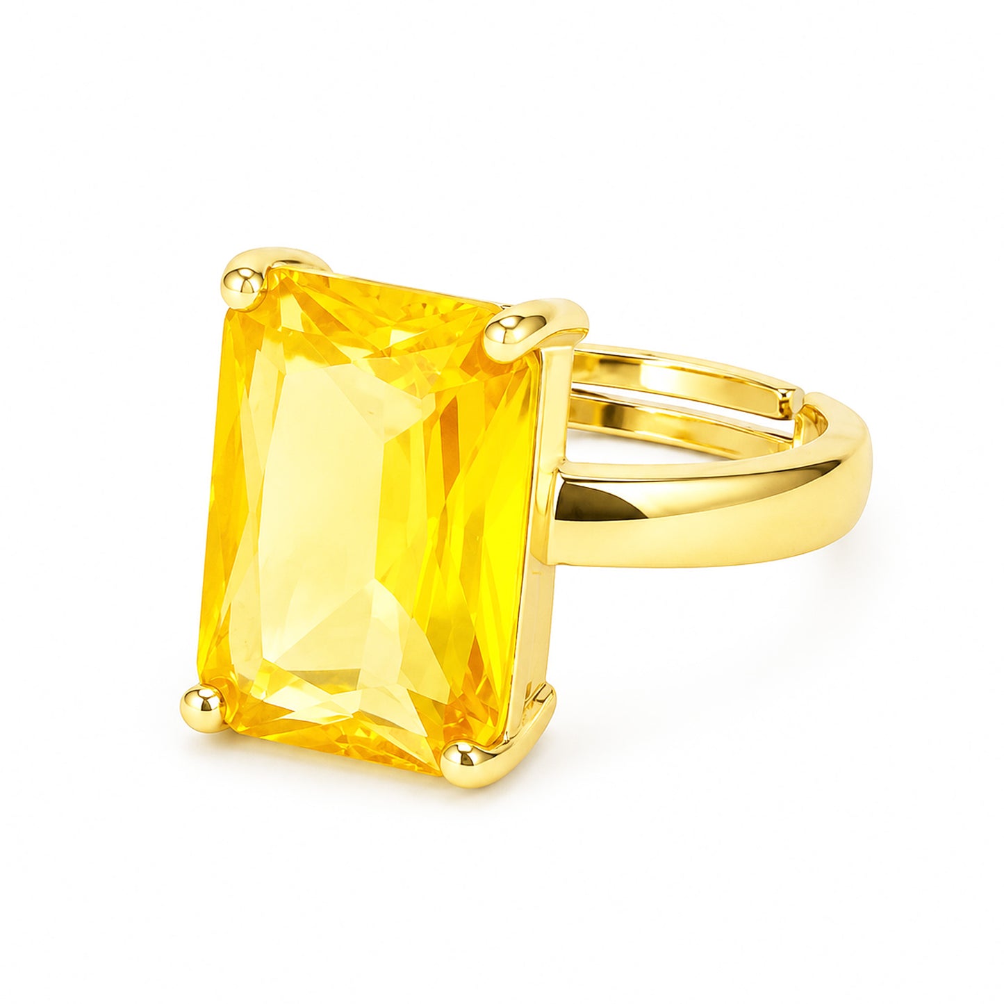 Gold Plated AD Finger Ring for Women