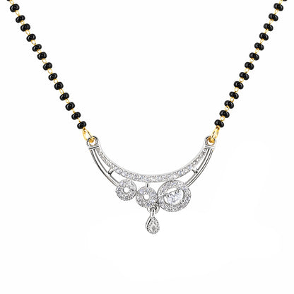 Silver Plated AD Mangalsutra for Women