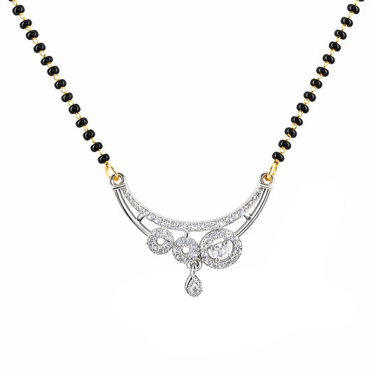 Silver Plated AD Mangalsutra for Women