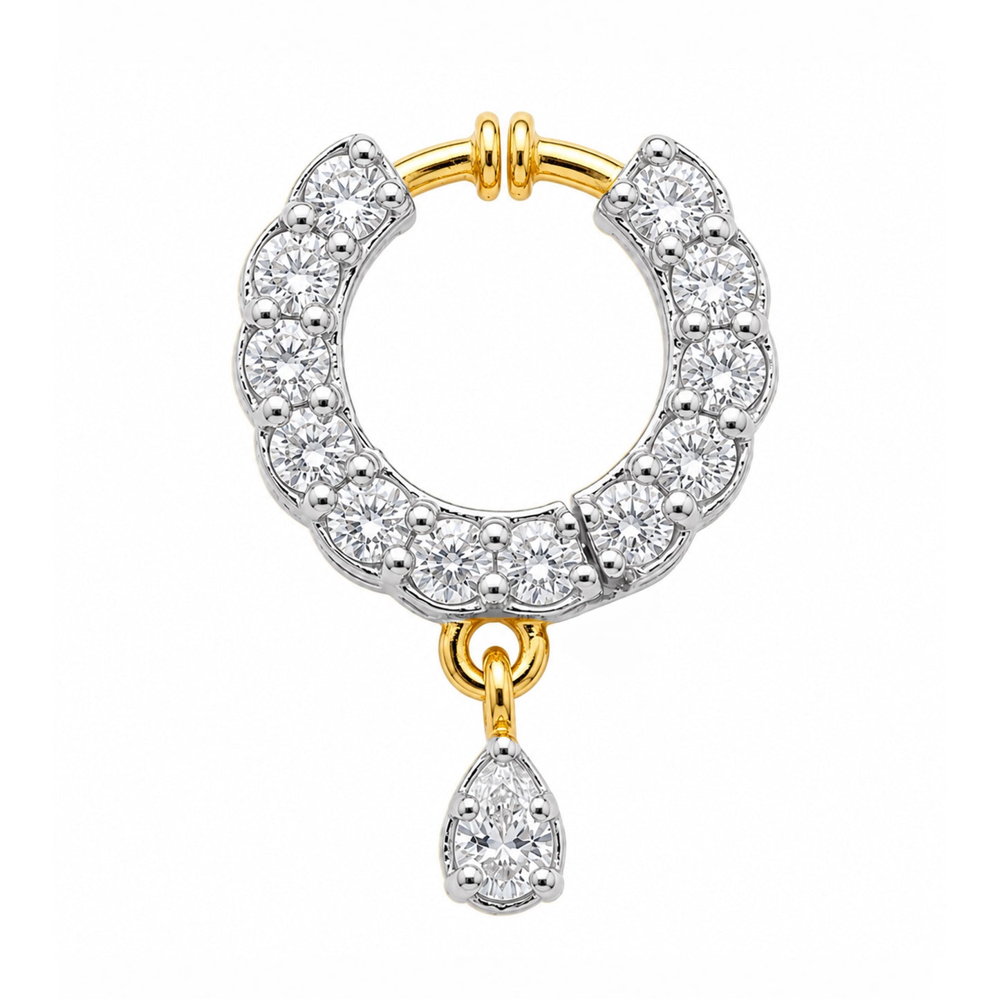 Gold Plated AD Small Nosering for Women