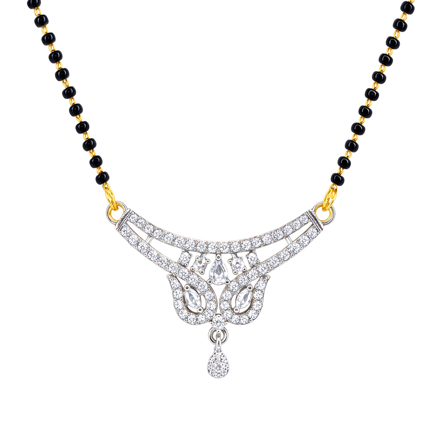 Silver Plated AD Mangalsutra for Women