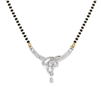 Silver Plated AD Mangalsutra for Women