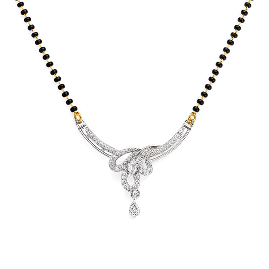 Silver Plated AD Mangalsutra for Women