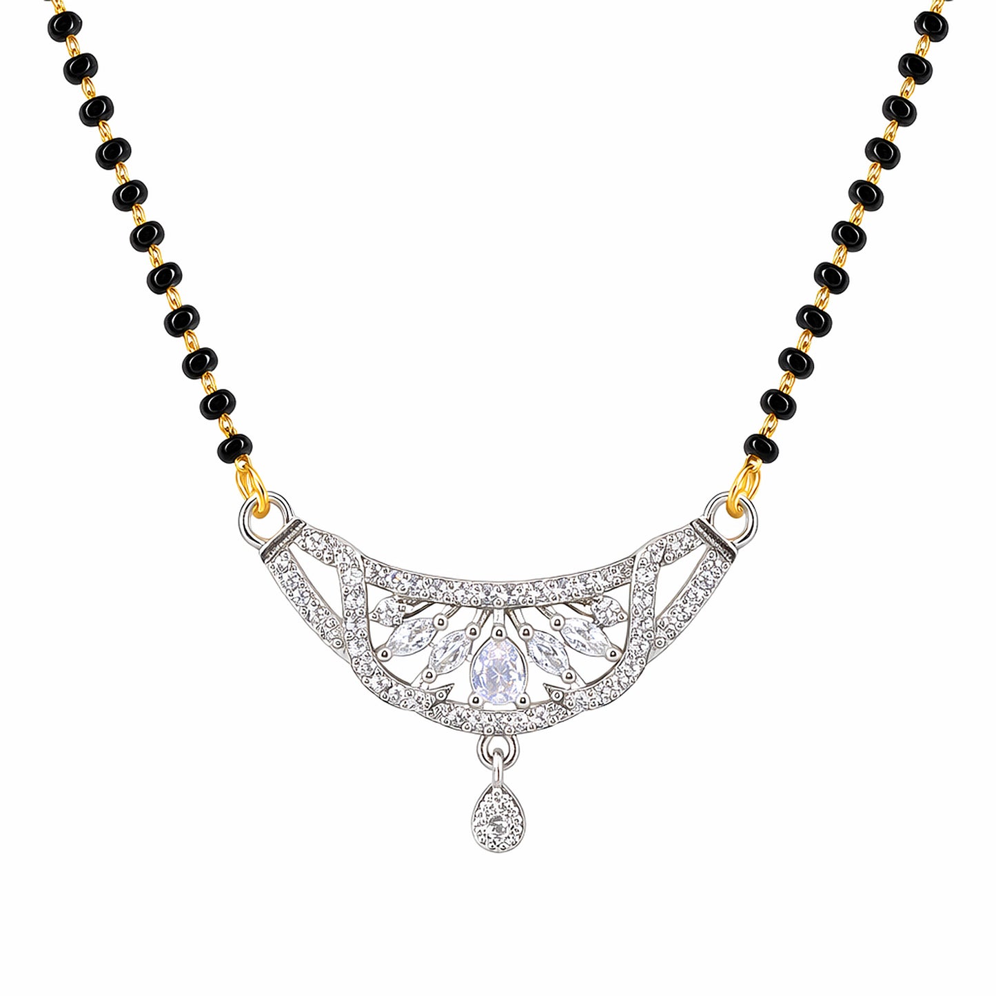 Silver Plated AD Mangalsutra for Women
