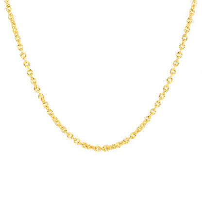 Gold Plated Link Chain Necklace for Women