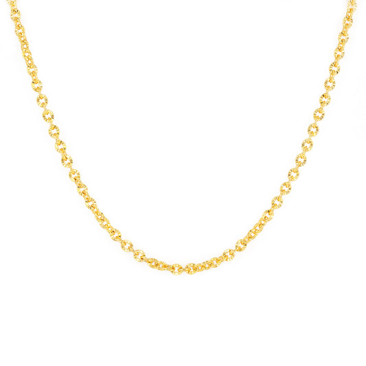 Gold Plated Link Chain Necklace for Women