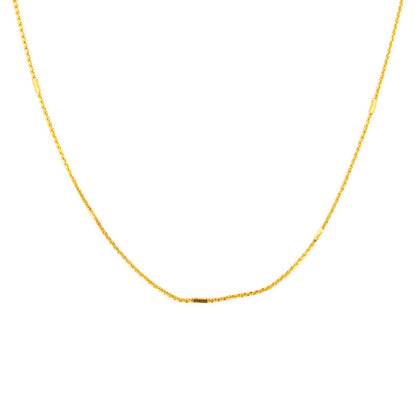 Gold Plated Minimal Chain Necklace for women