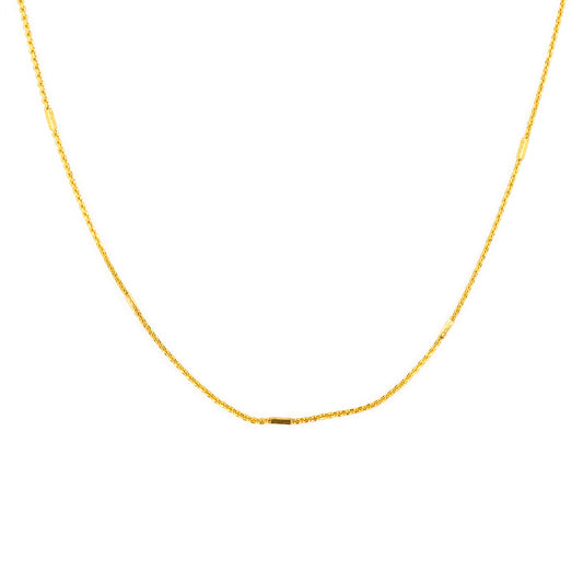 Gold Plated Minimal Chain Necklace for women