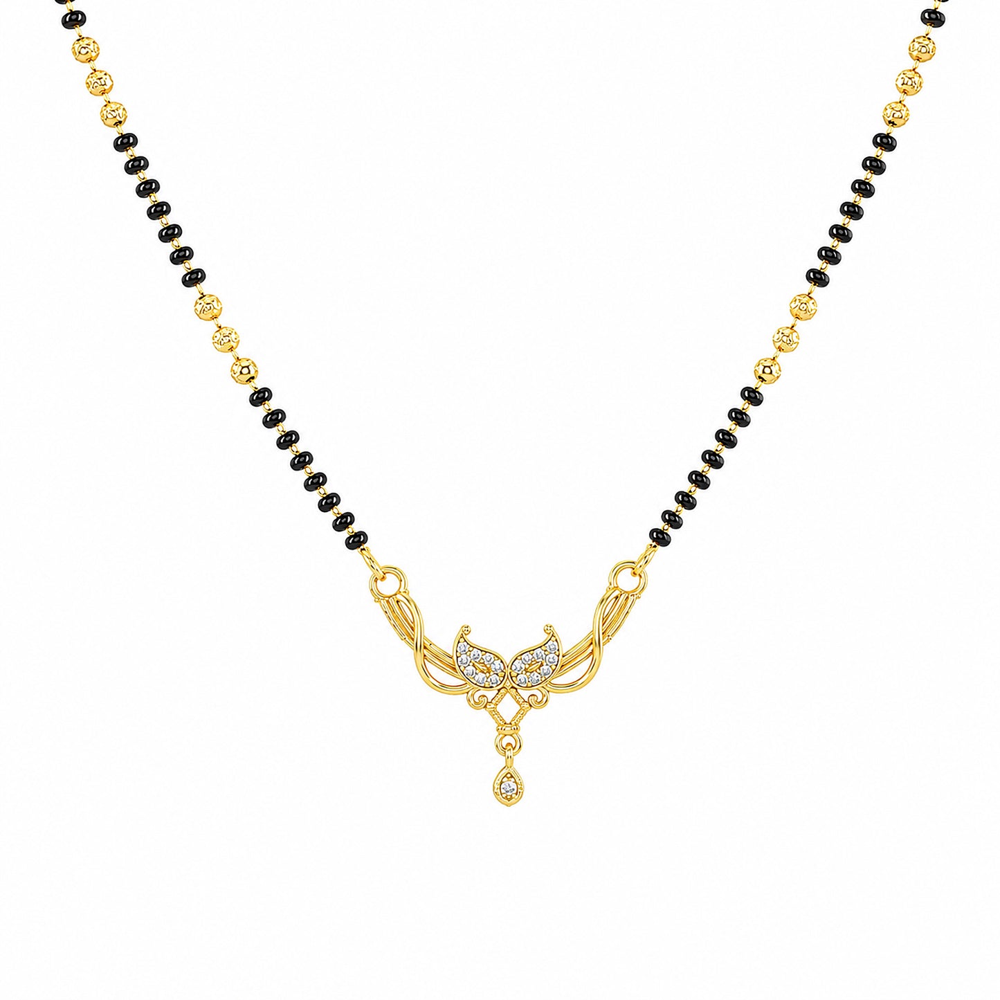 Gold Anti Tarnish AD Mangalsutra for Women