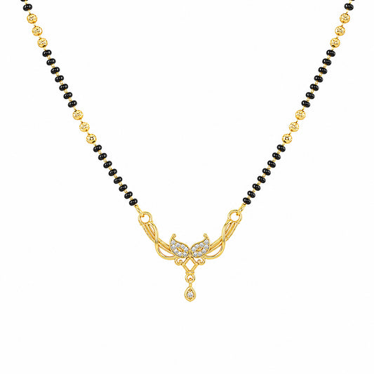 Gold Anti Tarnish AD Mangalsutra for Women