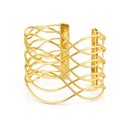 Gold Plated Designer Cuff Bracelet for Women