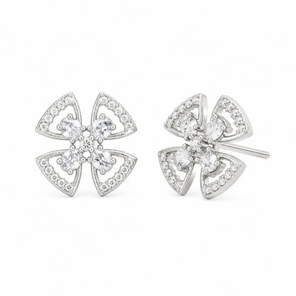 Silver Plated AD Studs Earring for Women