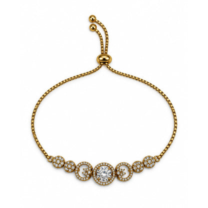 South Indian Gold Plated AD Adjustable Bracelet for Women