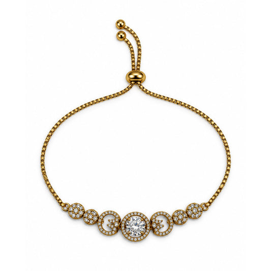 South Indian Gold Plated AD Adjustable Bracelet for Women