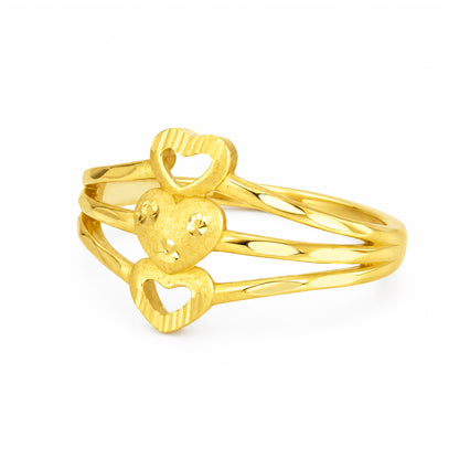 Gold Plated Anti Tarnish Finger Ring for Women