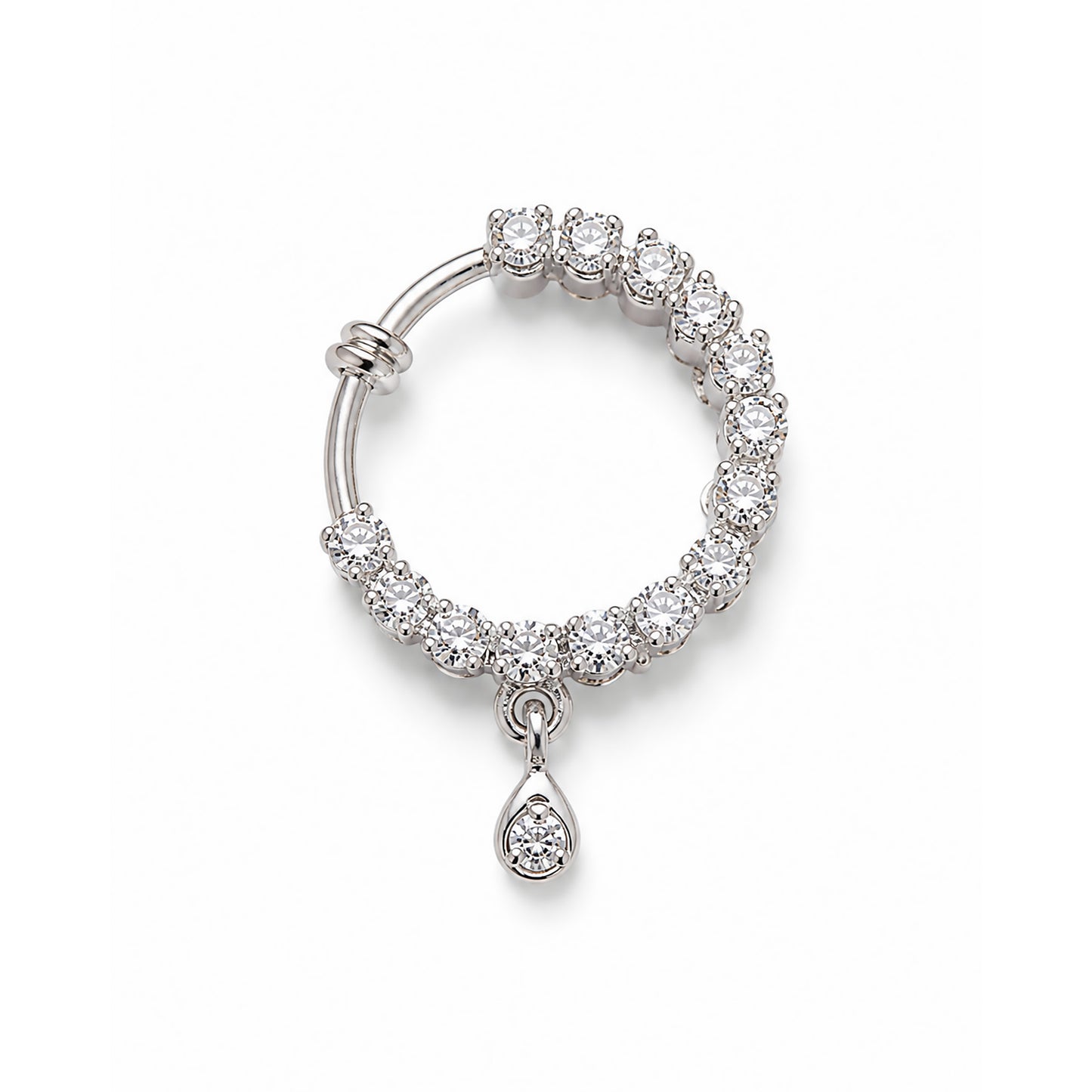 Silver Plated AD Nosering for Women