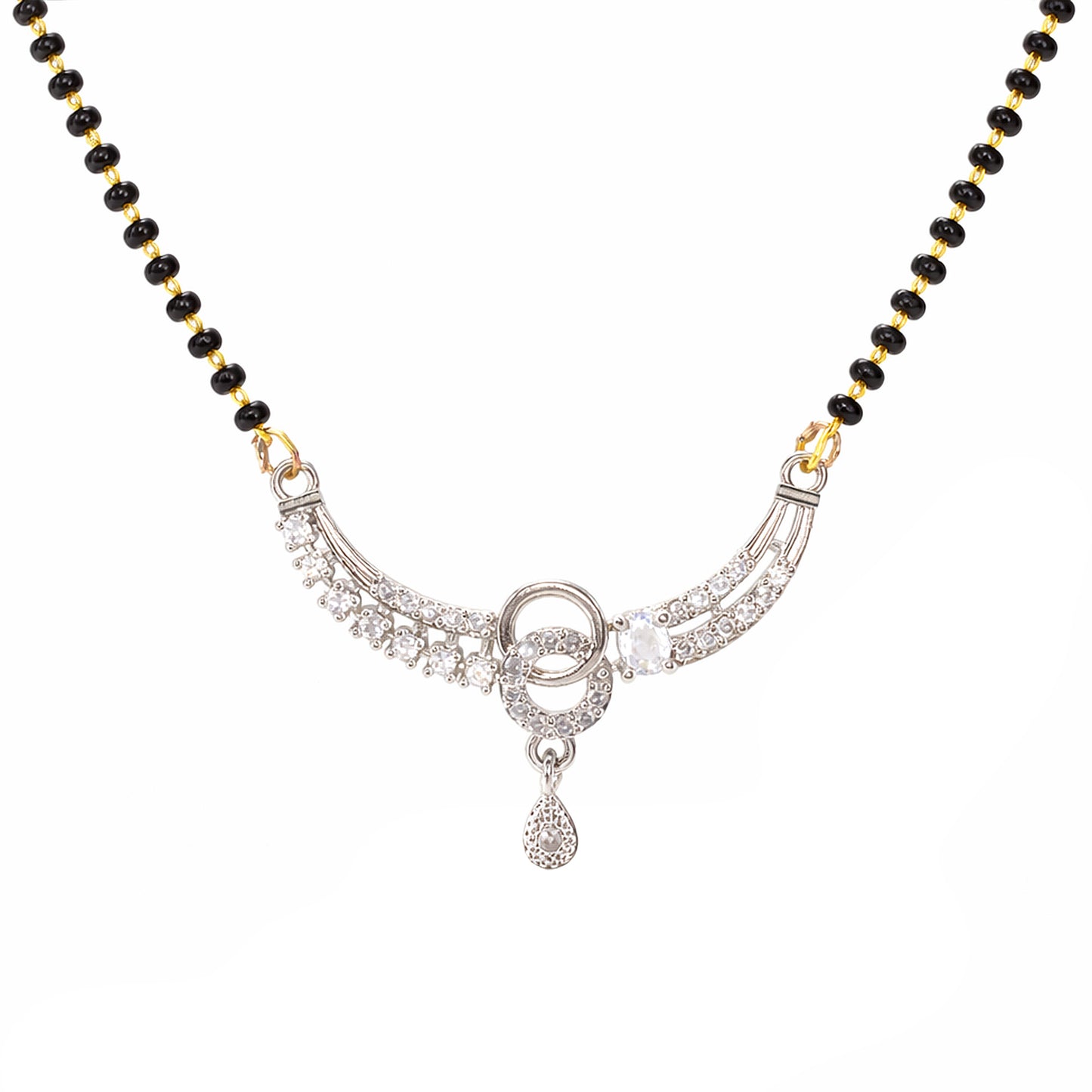 Silver Plated AD Mangalsutra for Women