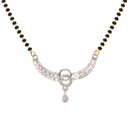 Silver Plated AD Mangalsutra for Women
