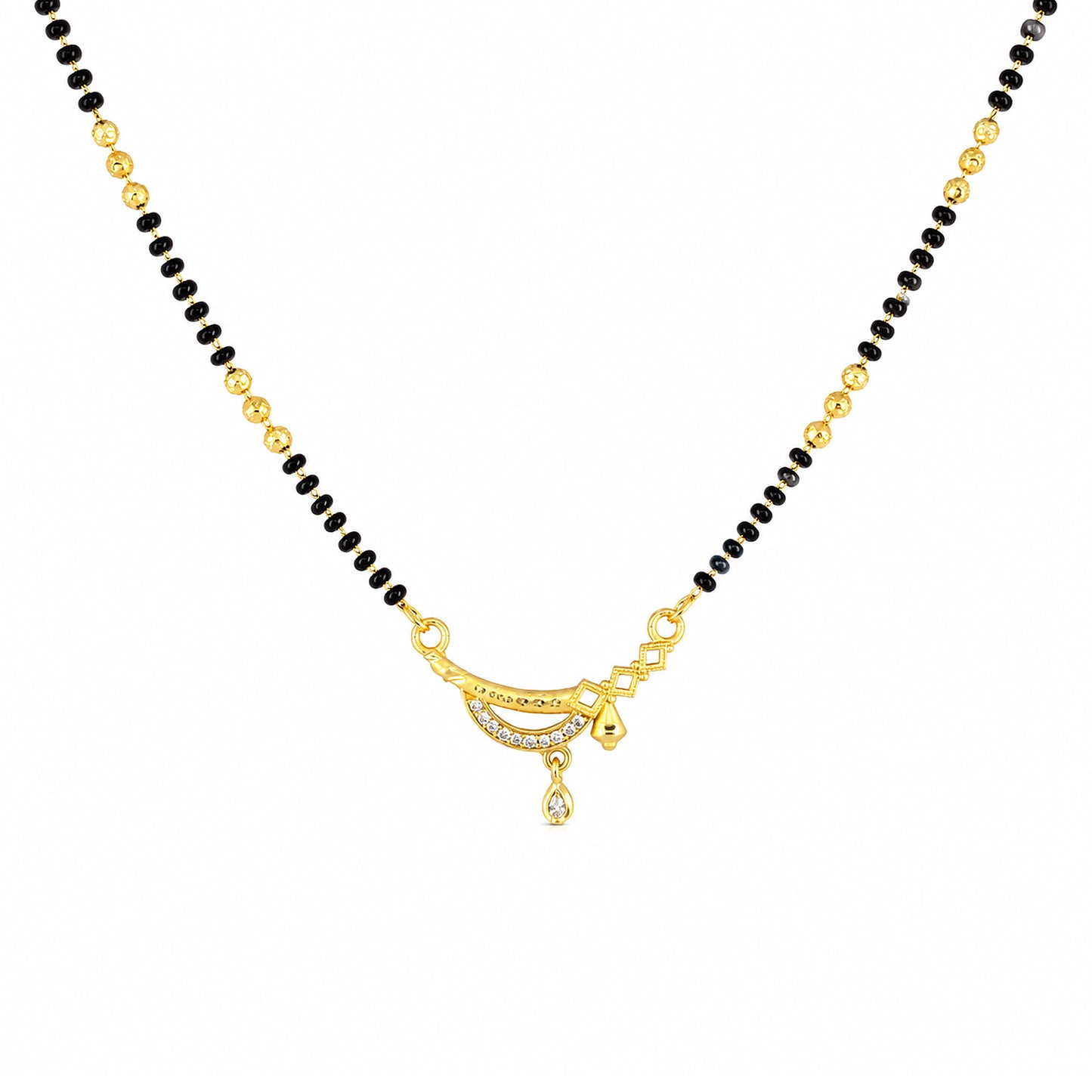 Gold Anti Tarnish AD Mangalsutra for Women