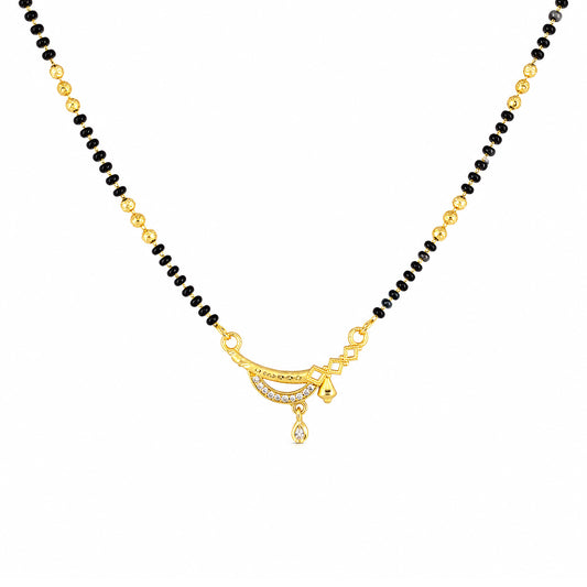 Gold Anti Tarnish AD Mangalsutra for Women
