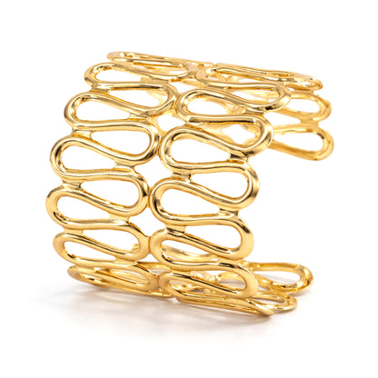 Gold Plated Designer Cuff Bracelet for Women