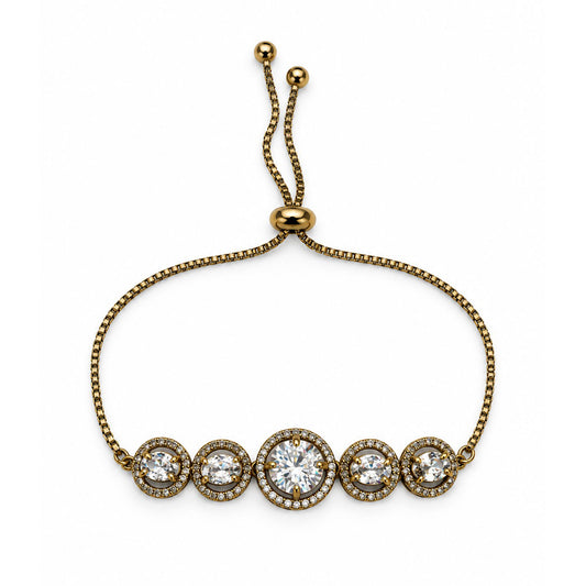 South Indian Gold Plated AD Adjustable Bracelet for Women