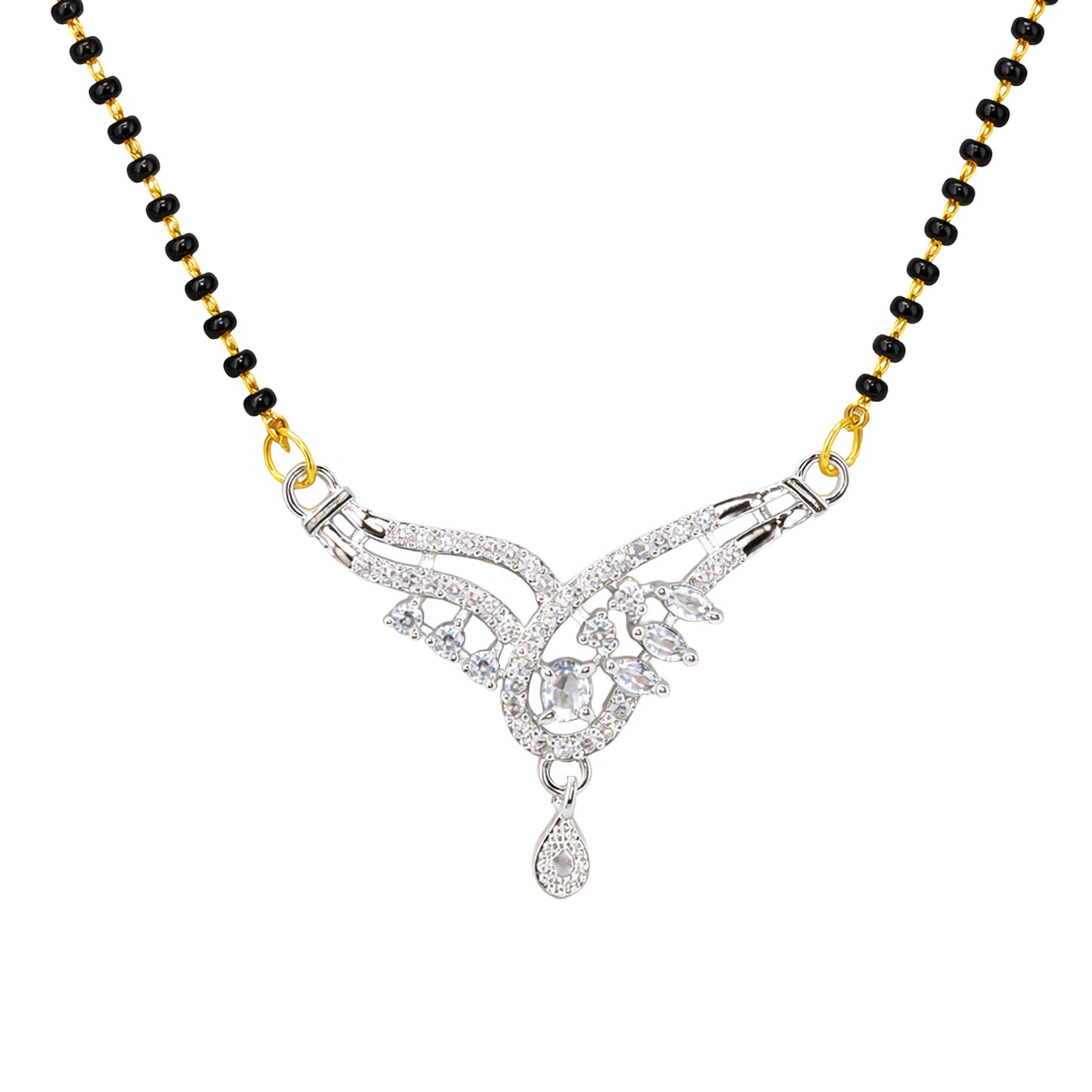 Silver Plated AD Mangalsutra for Women