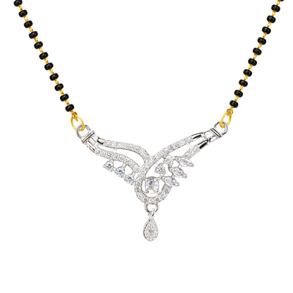 Silver Plated AD Mangalsutra for Women