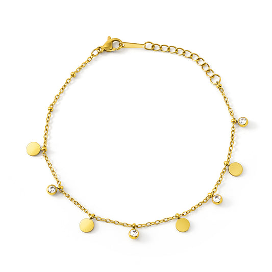 Gold Plated Chain Bracelet for Women