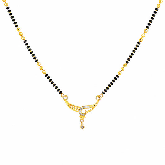 Gold Anti Tarnish AD Mangalsutra for Women