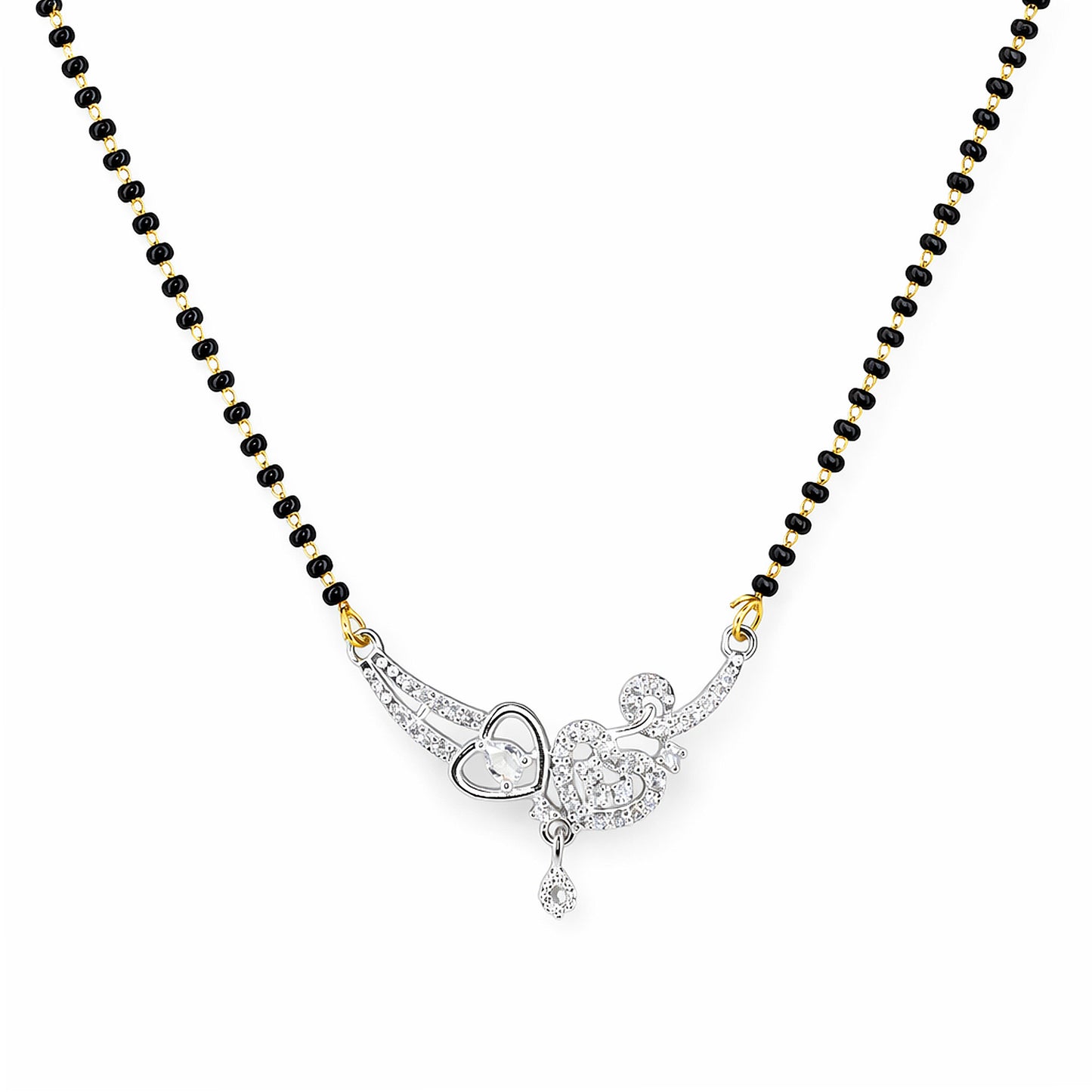 Silver Plated AD Mangalsutra for Women