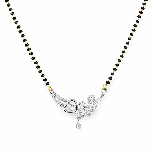 Silver Plated AD Mangalsutra for Women