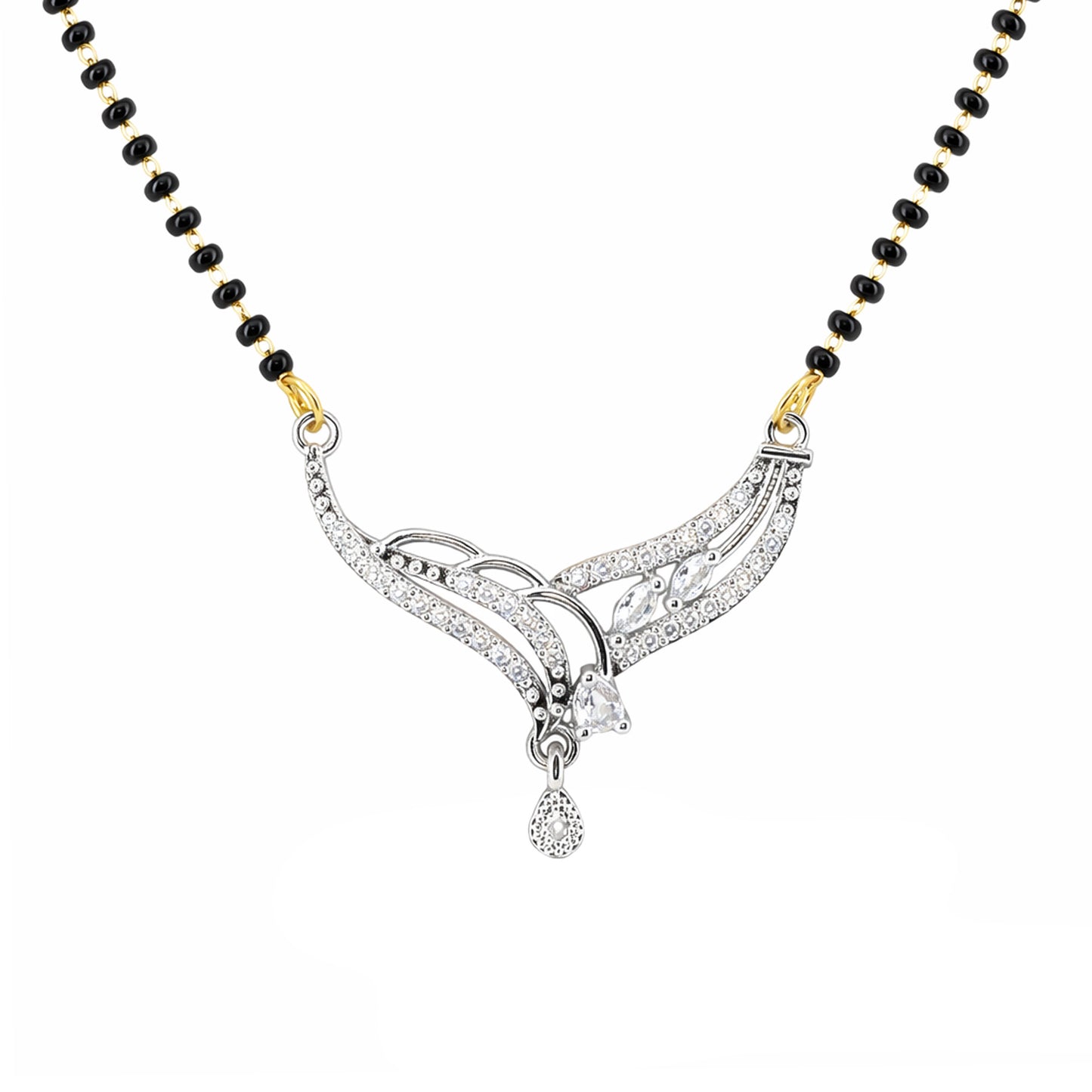 Silver Plated AD Mangalsutra for Women
