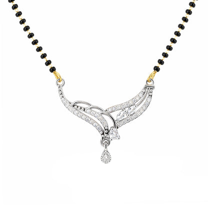 Silver Plated AD Mangalsutra for Women