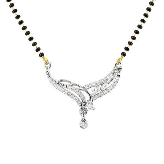 Silver Plated AD Mangalsutra for Women
