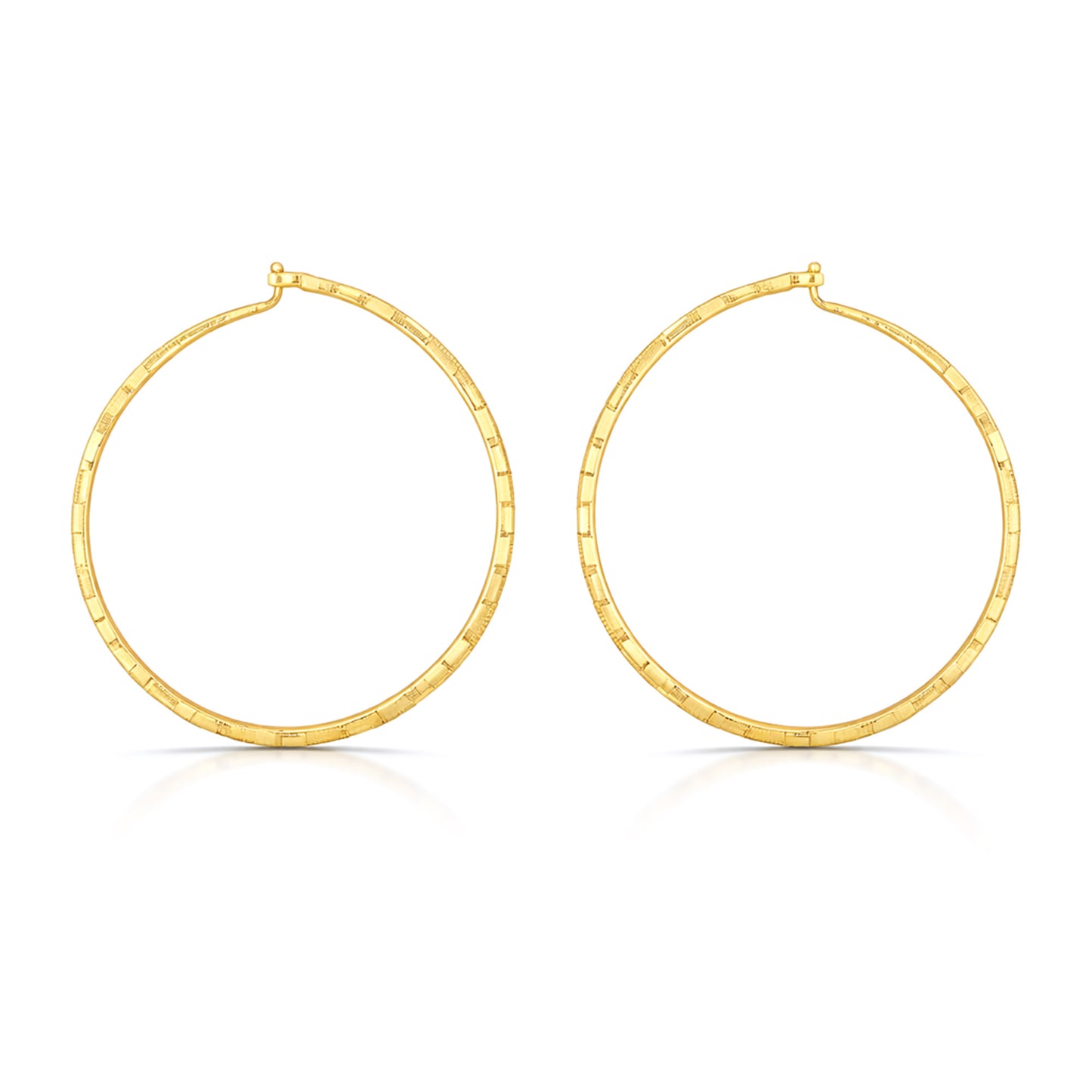 Gold Plated Classic Hoop Earrings for Women