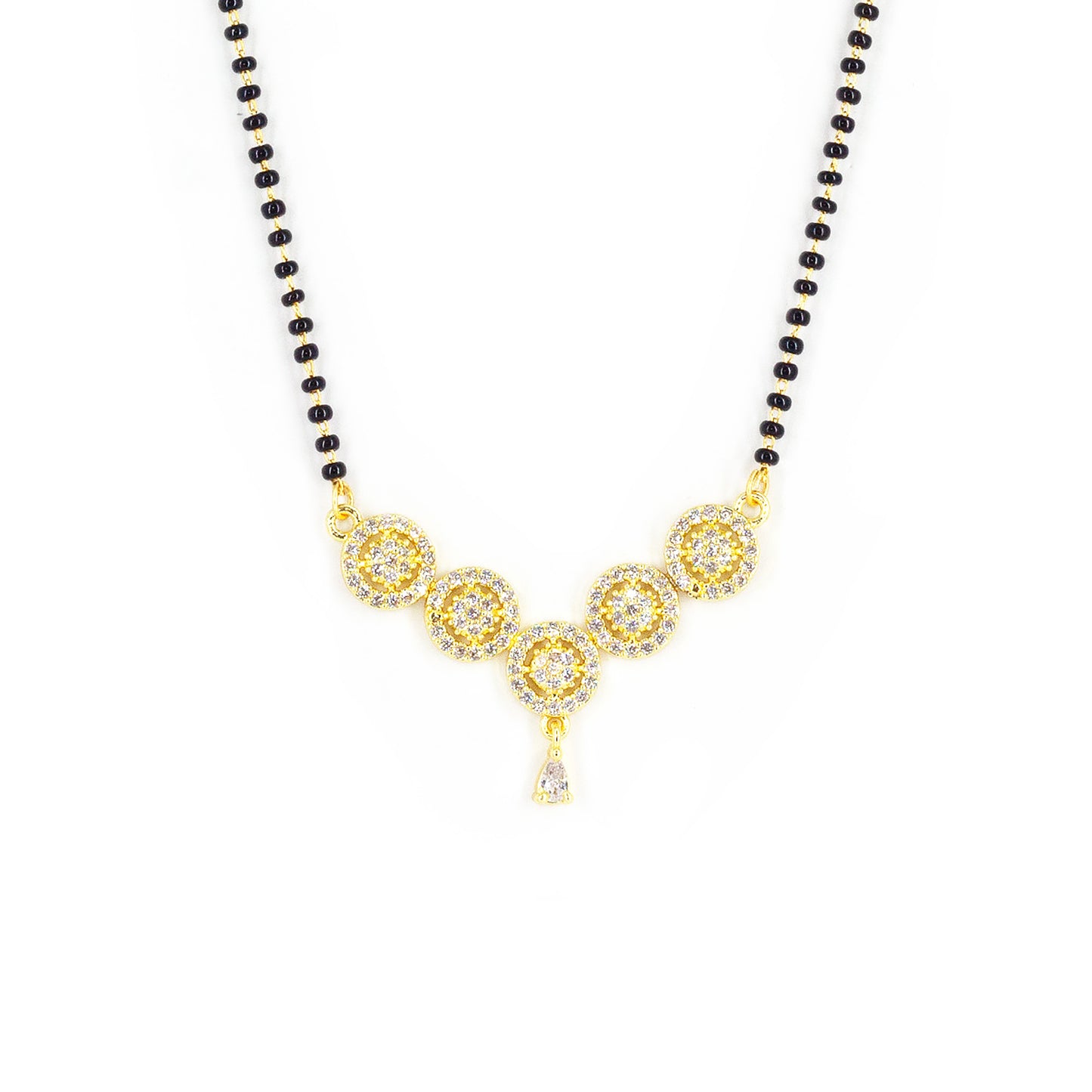 Gold Plated AD Studded Mangalsutra for Women