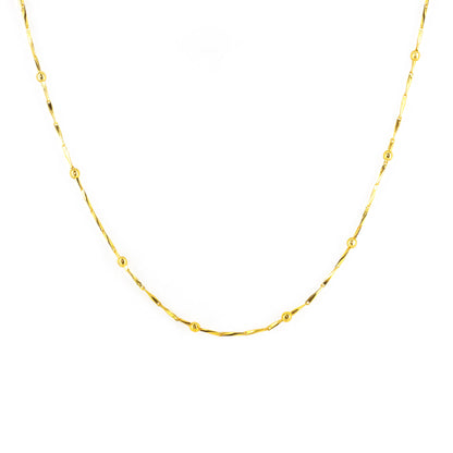 Gold Plated Minimal Chain Necklace for women